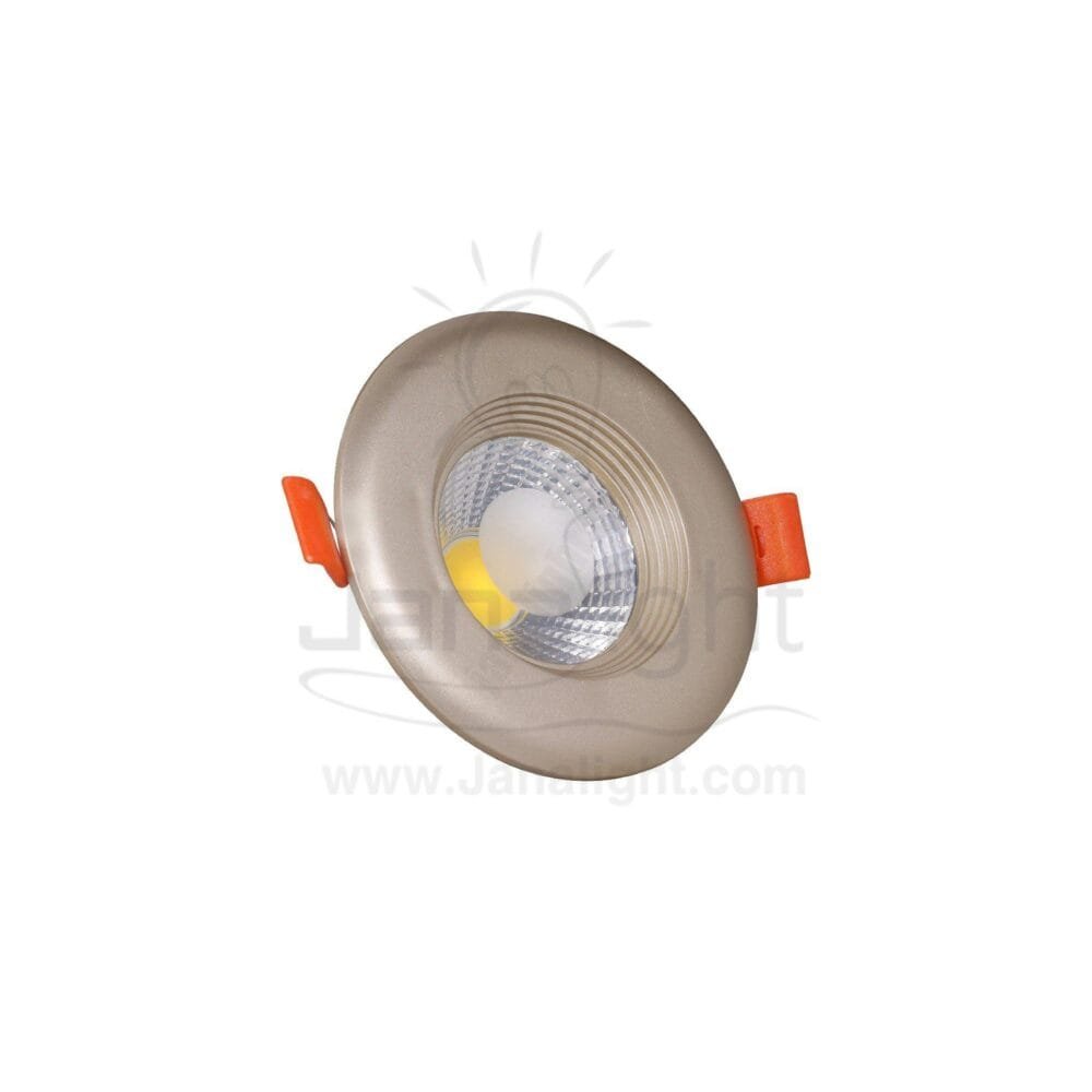 كشاف 7 وات كومبكت وورم حلق شمباني جنى لايت plastic warm compact 7 watt downlight